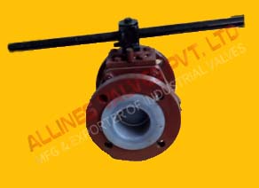 PTFE Lined 2 Piece Design Ball Valve